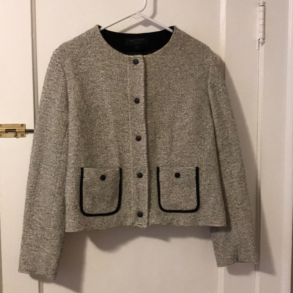 Rag & Bone boucle lined blazer, size 8
